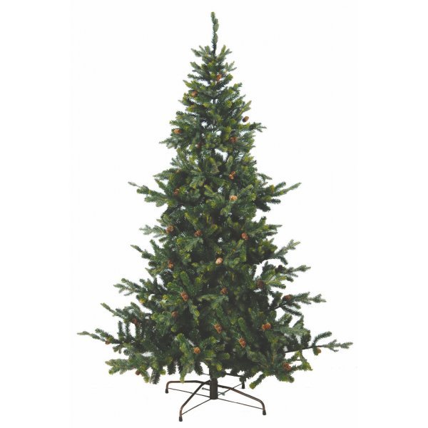 Χριστουγεννιάτικο Δέντρο MRC-PVC με Κουκουνάρια (2,10m)